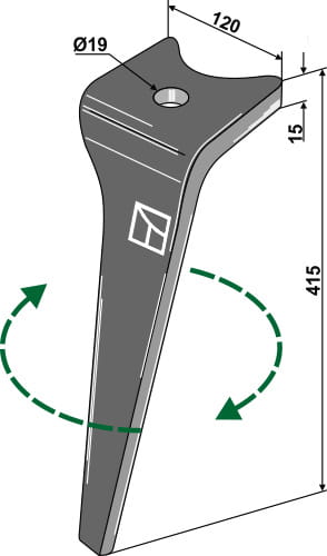BL27522 Kreiseleggenzinken R - passend zu AMAZONE  952774
