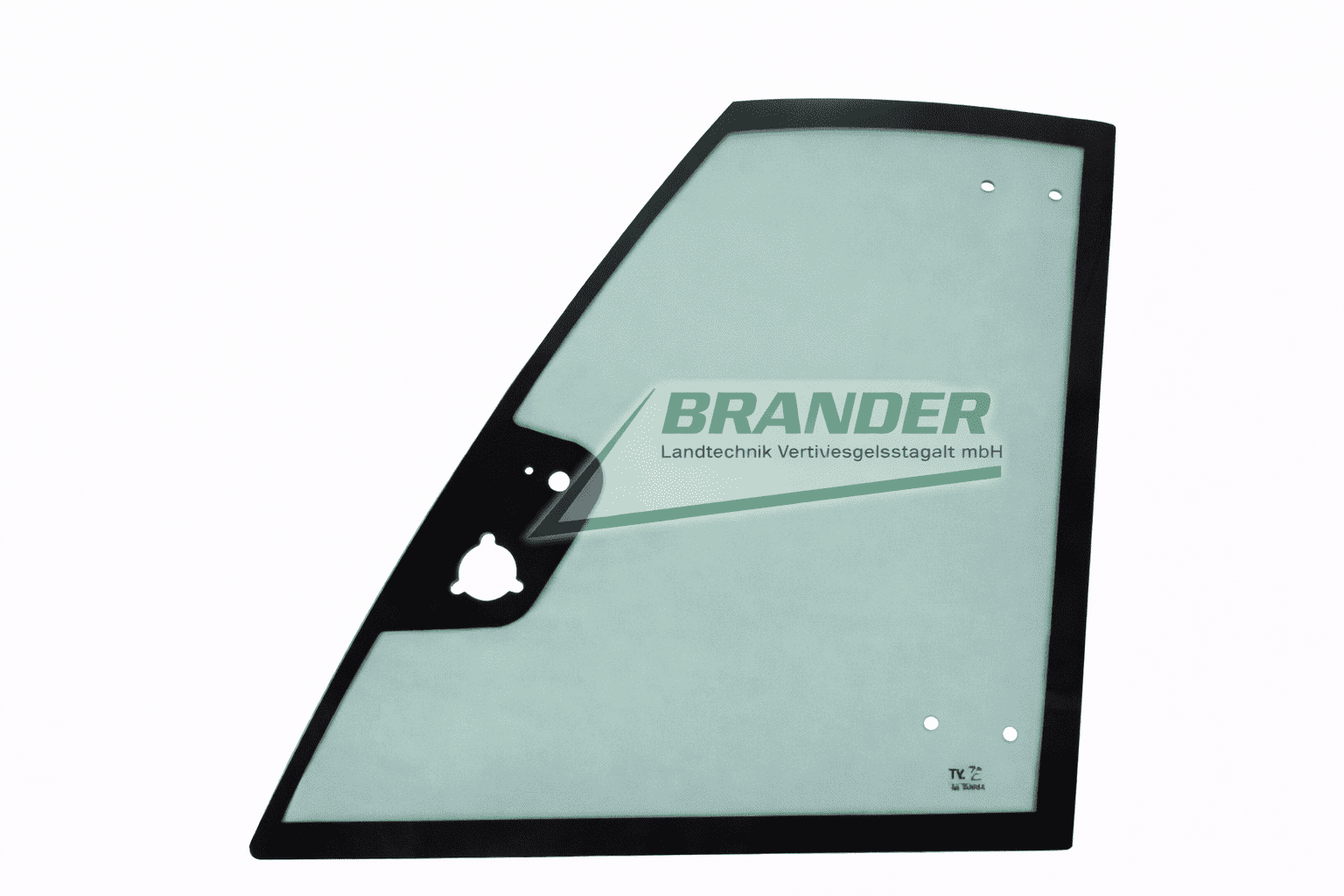 Türscheibe Ausstellfenster links oben - passend zu Weidemann T6025 CC70