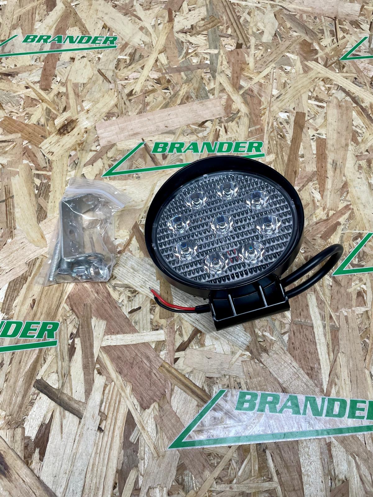 LED Arbeitsscheinwerfer rund - 27W / 2000 Lumen