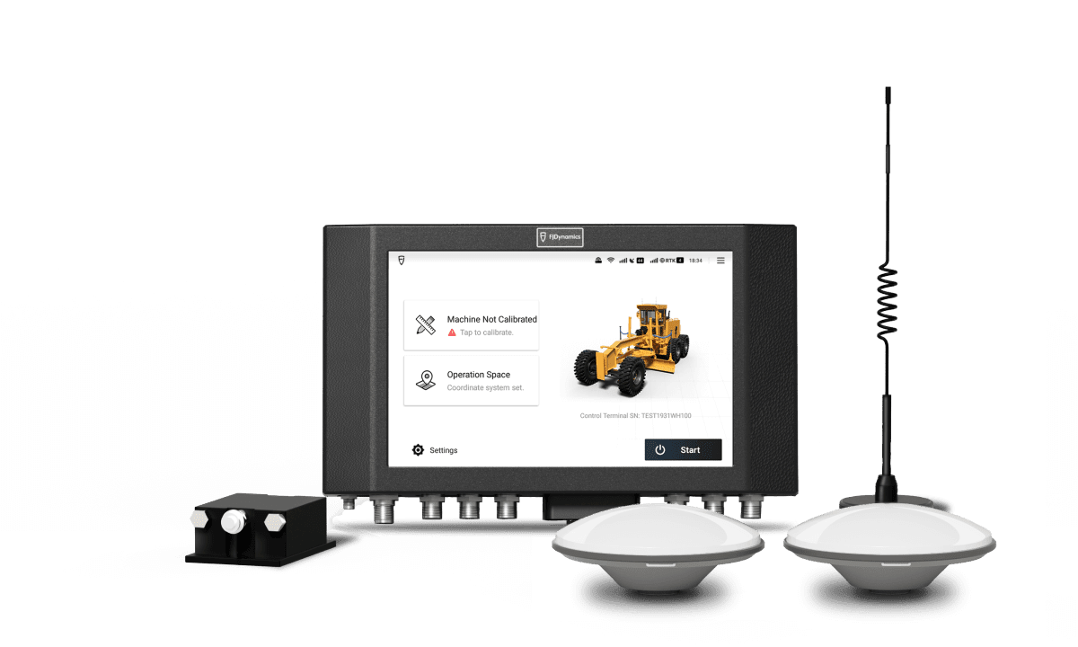 FJDynamics H36 Grader Control System – 3D GNSS Leveling & Automatic Blade Control