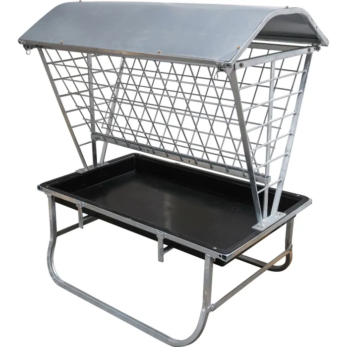 AKO Futterraufe klein für Schafe mit Dach - 115x81x131,5cm