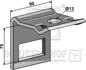 BL28613 Halter für Zinken 60 x 12