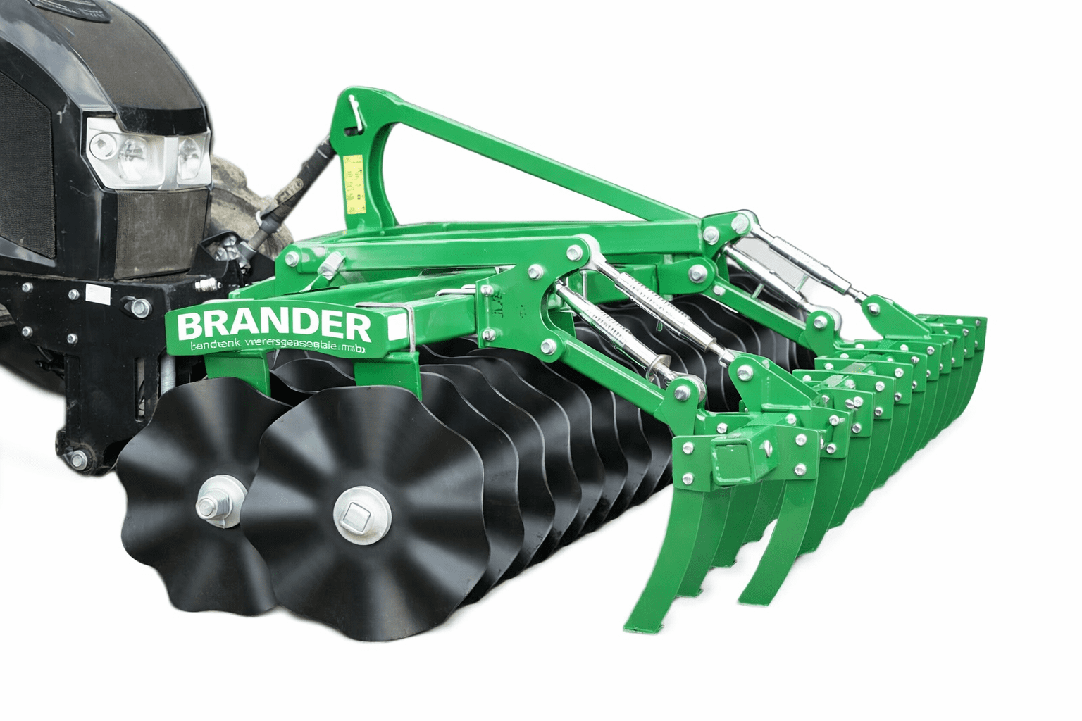 Front Scheibenegge mit Messeregge 3,0 m – Ø 520 mm, 32 Scheiben, mit Lenkbock