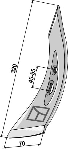 BL28953 Gedrehtes Vorschar - passend zu Kongskilde