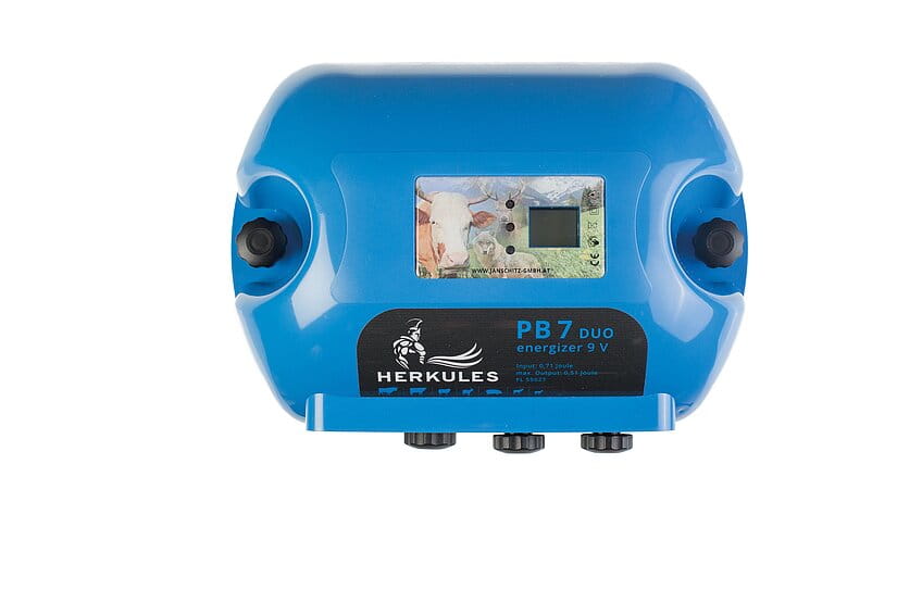 Herkules PB7 Duo electric fence energiser - 9V/12V