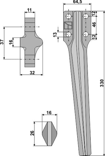 BL5952 Kreiseleggenzinken L - passend zu Cam / Eberhardt 300333