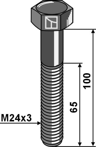 Screw M24x3x100 - 10.9