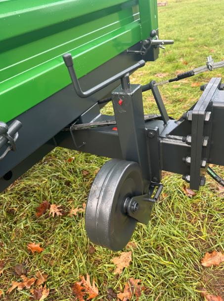 Single-axle three-way tipper trailer - 4T / 300x160x40cm with overrun brake