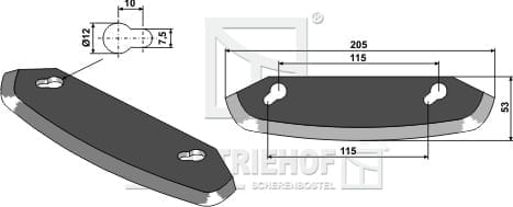 BL29753 Futtermischwagenmesser