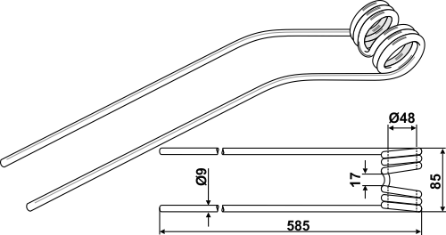 BLET05014 Federzinken - passend zu Pöttinger 436031 / 436042