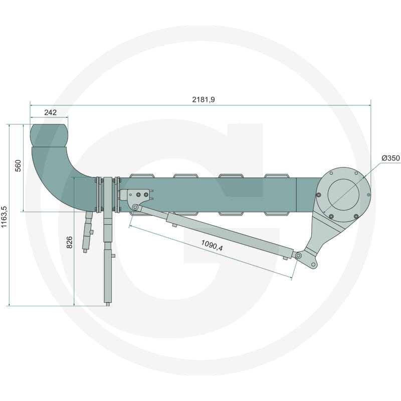 Andockvorrichtung hydraulisch, 8" - Vakuumfässer mit Turbobefüller