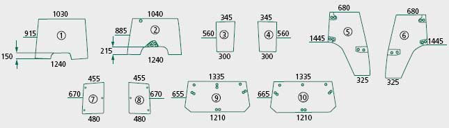 BL26864 Frontscheibe unten, rechts