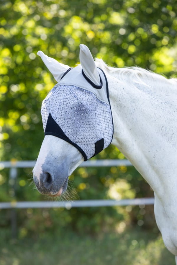 Fliegenmaske mit Ohrenschutz & UV-Schutz