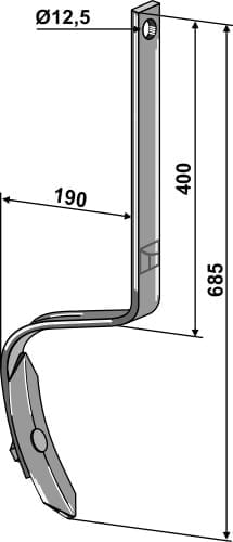 BLET10324 Spurlockererzinken mit Schar