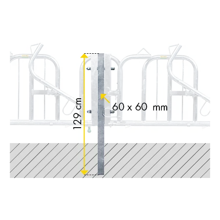 Patura mounting posts for Swedish feeding grids