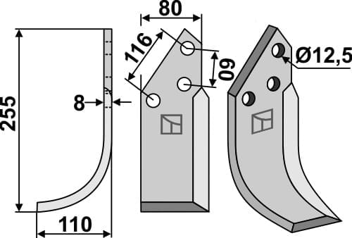 BL5749 Fräsmesser PEG-02L