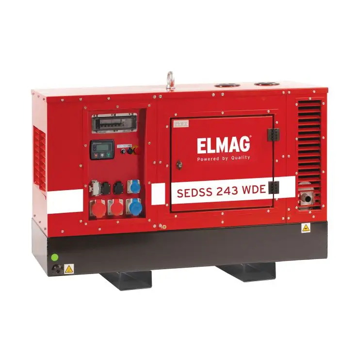 ELMAG Diesel-Stromerzeuger SEDSS 243WDE-AVR-DSE4520-V6, SEDSS super-schallgedämmt, Kubota V1505, 24 kVA (400 V), 8,8 kVA (230 V)