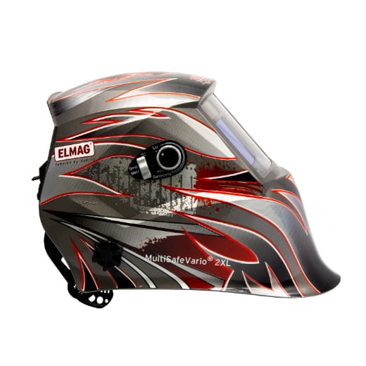 Elmag Automatic Welding Helmet FLAME - Green Color