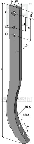 BL28972 Schwergrubberstiel - 750 mm