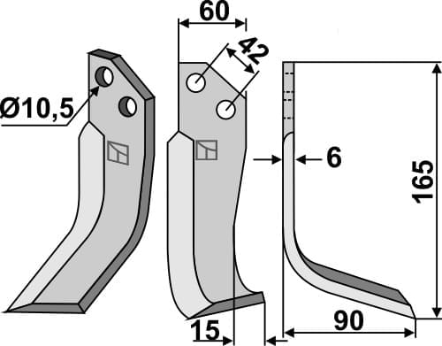BL5160 Fräsmesser R - passend zu Goldoni 5624312