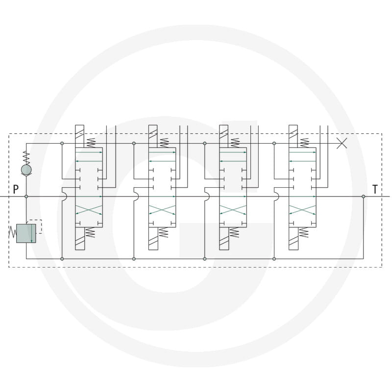 E-Ventil 24V 4x DW (A-B geschlossen)