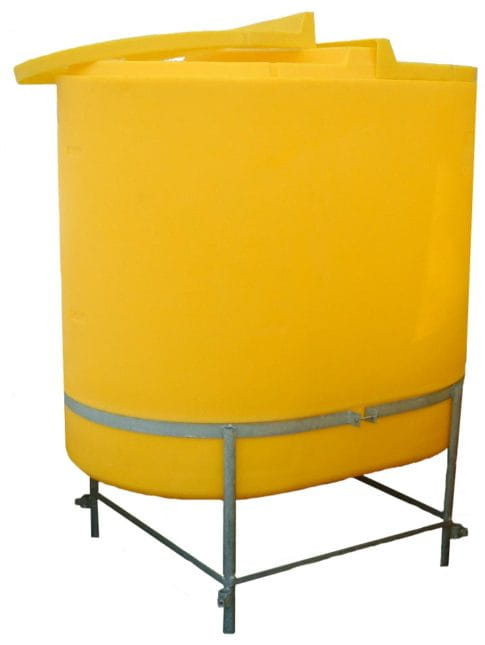EMP Citerne auf Füßen 1000 L – Vertikaler Lagertank auf verzinktem Stahlrahmen