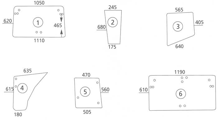 BL16144 Bild-Nr.: 6 - Heckscheibe für Typen: M 948, 956, 958, 963