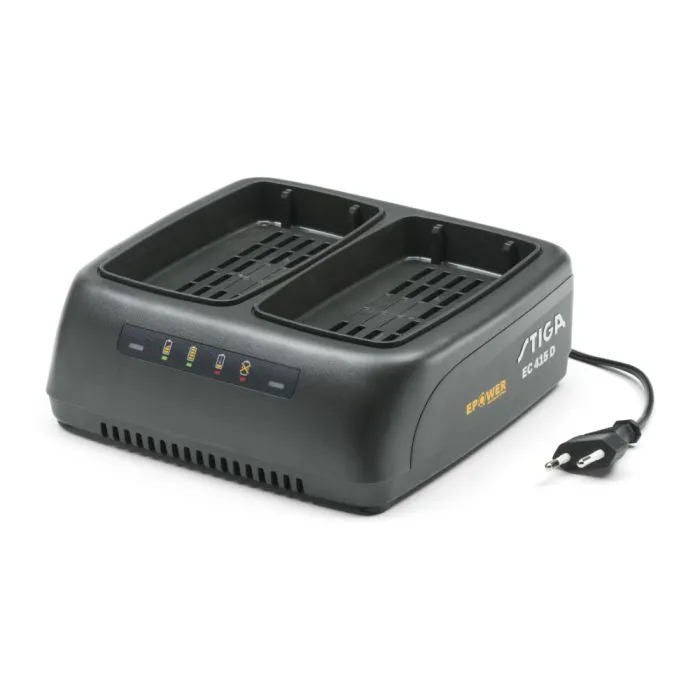 STIGA Dual Battery Charger 48V, 2x 1.5A charging current