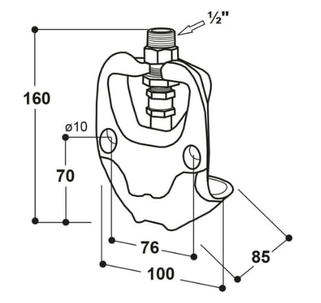 Suevia piglet drinking trough model 90-VA