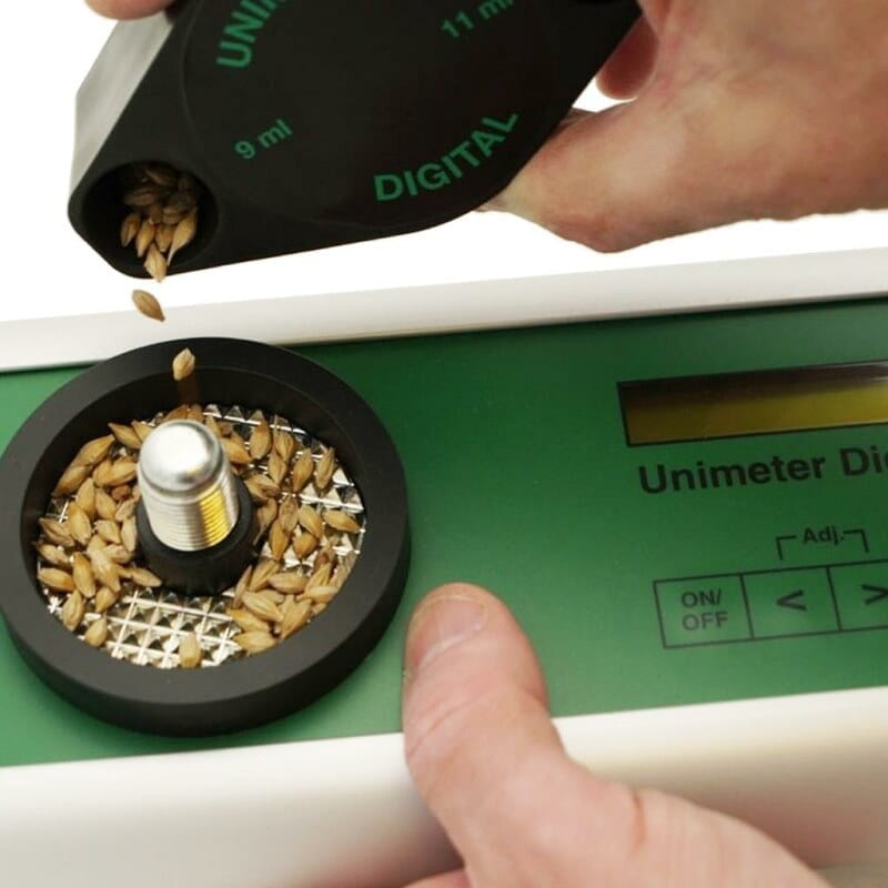 Grain moisture meter, unitimeter