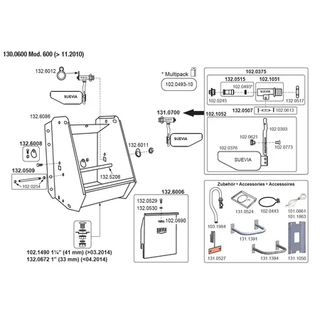 Patura Trogtränke mit Schwimmerventil, Modell 600