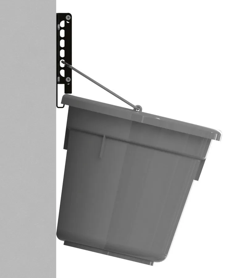 Sicherheitswandhalter für FlatBack – stabiler Metallhalter, schwarz