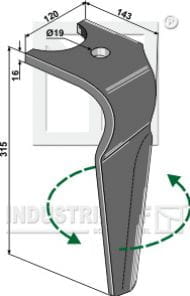 BL27490 Kreiseleggenzinken L - passend zu KUHN K2500090