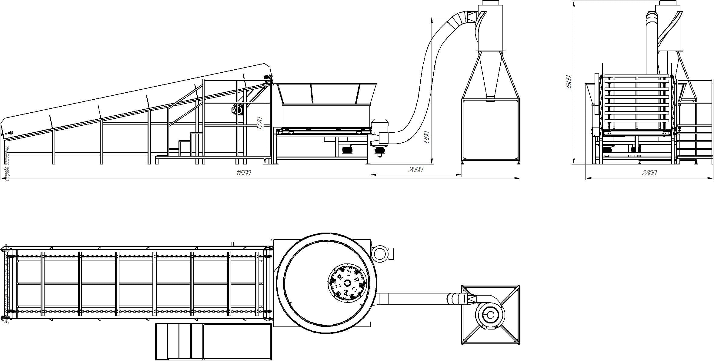 Strohmühle für Ballen 37–45 kW – Hochleistungs Ballenschredder bis 2000 kg/h