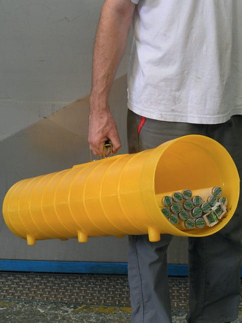 EMP Neon Tube Collection Container 1200 mm - Space for 50 tubes with Ø 25 mm