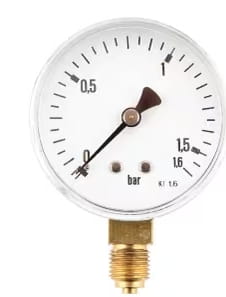 Manometer Ø63 0-1.6 bar ¼" bottom - dry