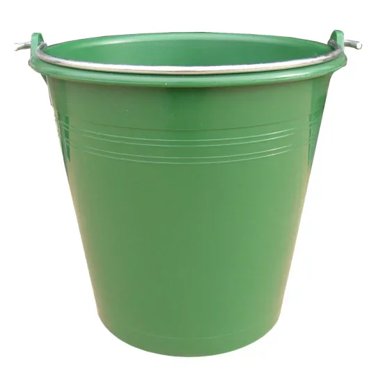 Eimer, Grün, Metallrand, Grimmscher Metall, Bucket