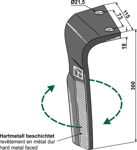 BL27554 Kreiseleggenzinken R - passend zu Lemken 3377036