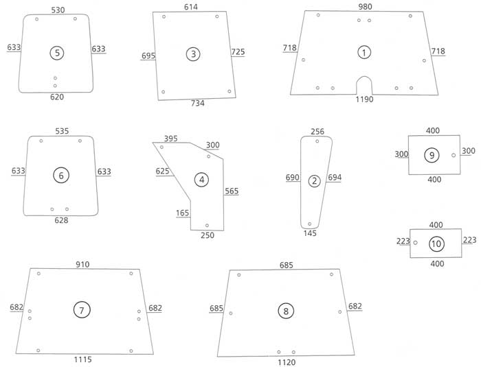 BL16884 Heckscheibe unten