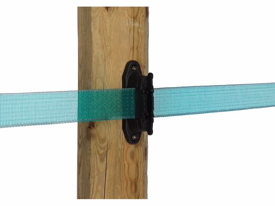 6x Profi-Eck-/Streckenisolator schwarz, für 4 cm Band