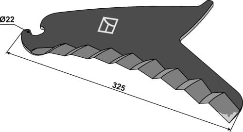 BL29891 Rundballenmesser 5mm - passend zu McHale CKN00016