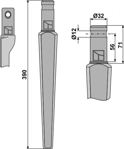 BL6150 Kreiseleggenzinken - passend zu Kongskilde 143001 / Pegoraro 006450-01