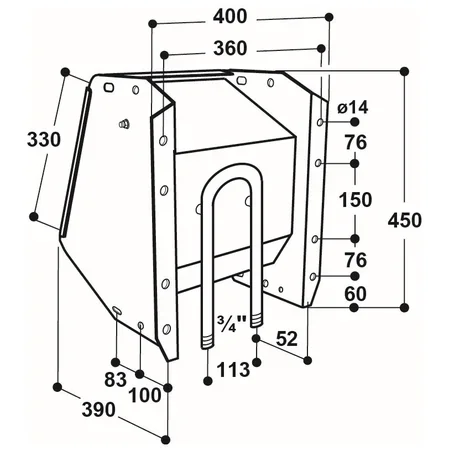 Patura Ventil Trogtränke, Modell 480 - Anschluss unten