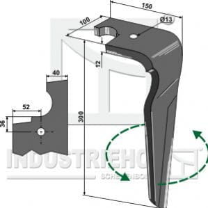 BL27541 Kreiseleggenzinken, linke Ausführung