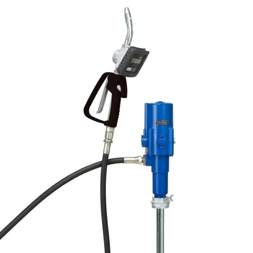 Pressol Stationäres Ölsystem für 60-Liter-Fässer mit Digitalem Handdurchlaufzähler und 4 m Förderschlauch