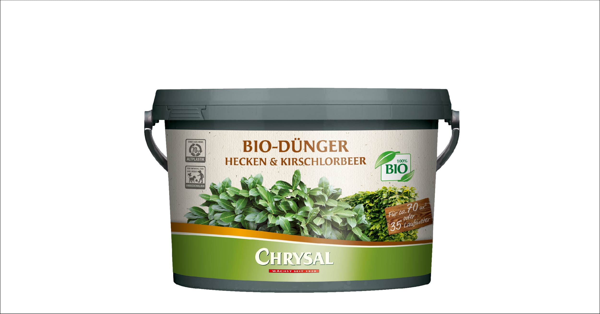 Bio-Dünger, Hecken & Kirschlorbeer, Garten Dünger, Bio-Label, Topfbehälter