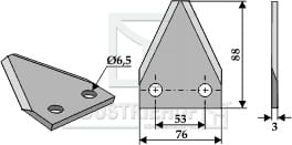 BL29642 Futtermischwagenmesser