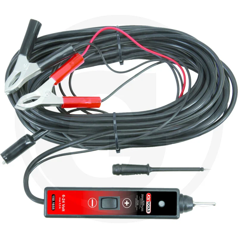 KS Tools Funktionsprüflampe 6 - 24 V DC - mit 25 Meter Kabel