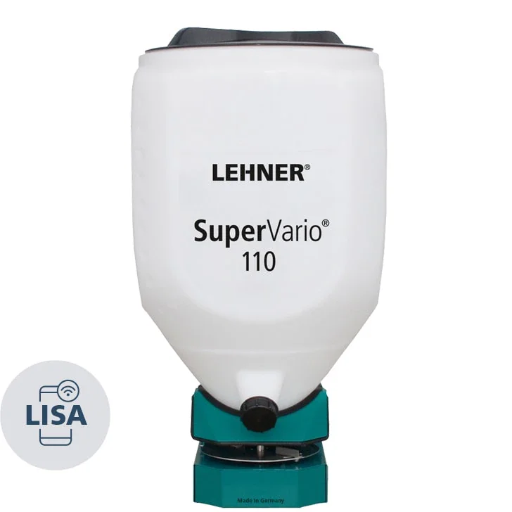 LEHNER SuperVario® 110 mit LISA App-Steuerung – 110L 12V Universalstreuer bis 24 m