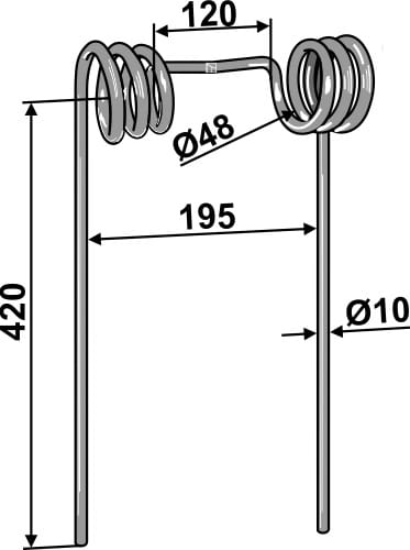 BL29195 Striegelzinken - passend zu Bourgault 2070-27